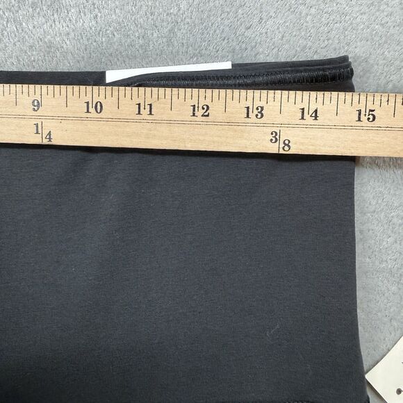 Aeropostale Aero Foldover Flare Leggings Women L Black Solid Stretch Adjustable - Picture 5 of 12